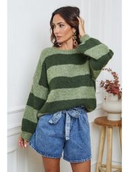 So Cachemire Sweter "Bech" w kolorze zielonym rozmiar: L. Zielone swetry klasyczne damskie So Cachemire, l, z kaszmiru, bez kołnierzyka. Za 214.19 zł.