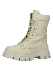 Steve Madden Skórzane botki w kolorze kremowym rozmiar: 38. Brązowe botki damskie Steve Madden, bez obcasa, na platformie, bez zapięcia. Za 245.38 zł.