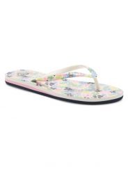 Japonki damskie ROXY Portofino III. Niebieskie klapki damskie Roxy, bez wzorów, z materiału, bez obcasa, bez zapięcia. Za 96.99 zł.
