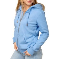 Damska bluza z kapturem zapinana na zamek Superdry Essential Logo Hb. Niebieskie bluzy damskie Superdry, m, bez wzorów, z bawełny, z kapturem. Za 344.75 zł.