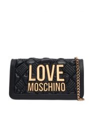 LOVE MOSCHINO Torebka JC5603PP1PL1000A Czarny. Czarne torebki wieczorowe damskie Love Moschino, bez wzorów, ze skóry, bez dodatków. Za 699.99 zł.