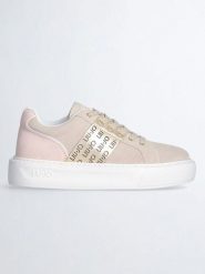 Liu Jo Skórzane sneakersy w kolorze beżowo-złoto-jasnoróżowym rozmiar: 39. Brązowe obuwie sportowe damskie Liu Jo, z materiału, bez zapięcia. Za 335.38 zł.