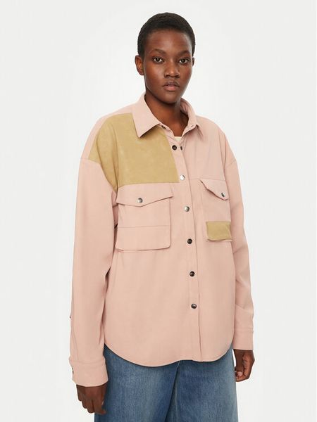 One Teaspoon Koszula Daria 26713B Różowy Regular Fit. Czerwone koszule damskie One Teaspoon, l, bez wzorów, z wiskozy, bez kołnierzyka, bez ramiączek. Za 719.99 zł.