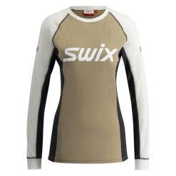 Bluza damska Swix Racex Classic. Białe bluzy damskie Swix, na zimę, bez wzorów, bez kaptura. Za 327.00 zł.