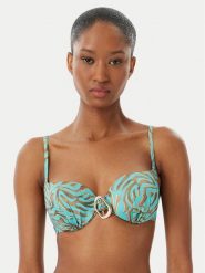 Selmark Góra od bikini BN717 Turkusowy. Niebieskie bikini Selmark, bez wzorów, z syntetyku. Za 369.99 zł.