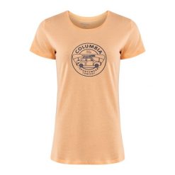 Koszulka trekkingowa damska Columbia Daisy Days Graphic. Białe bluzki damskie Columbia, s, bez wzorów, bez kołnierzyka, bez ramiączek. Za 58.99 zł.