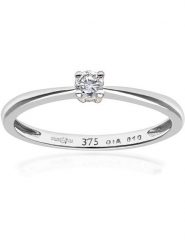 Revoni Złoty pierścionek z diamentem rozmiar: 50. Szare pierścionki damskie Revoni, z diamentem, złote. Za 1,840.99 zł.