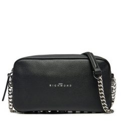 Torebka John Richmond. Czarne torebki wieczorowe damskie John Richmond, bez wzorów, bez dodatków. Za 689.99 zł.