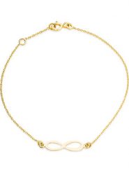 Revoni Złota bransoletka z elementem ozdobnym rozmiar: onesize. Żółte bransoletki damskie Revoni, złote. Za 630.99 zł.