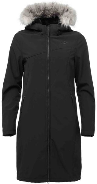 Damski płaszcz softshell Loap Lustra Black. Czarne płaszcze damskie Scarpa, m, bez wzorów, z materiału, bez kaptura. Za 431.99 zł.