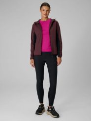 4F Legginsy trekkingowe damskie - czarne M. Czarne legginsy damskie 4F, m, bez wzorów, z materiału. Za 199.99 zł.