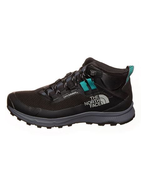 The North Face Buty turystyczne "Cragstone Mid" w kolorze czarno-turkusowym rozmiar: 38. Czarne obuwie trekkingowe damskie The North Face, z materiału, bez zapięcia. Za 356.61 zł.