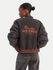 RVCA Kurtka bomber Ryan 23B163507 Szary Regular Fit. Szare kurtki damskie RVCA, xs, bez wzorów, z syntetyku, bez kaptura. Za 599.99 zł.