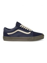 Vans Skórzane sneakersy "Old Skool" w kolorze granatowym rozmiar: 40,5. Niebieskie obuwie sportowe damskie Vans, bez zapięcia. Za 153.71 zł.