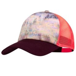 Czapka z daszkiem damska Buff Trucker Cap. Fioletowe czapki z daszkiem damskie Buff, na lato, bez wzorów, z elastanu. Za 107.00 zł.