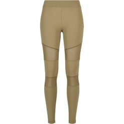 Legginsy damskie Urban Classics Tech Mesh GT. Zielone legginsy damskie Urban Classics, bez wzorów, z meshu. Za 152.50 zł.