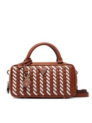Guess Torebka Kora Mini HWWG97 48760 Brązowy. Brązowe kuferki damskie Guess, ze skóry, bez dodatków. Za 634.99 zł.