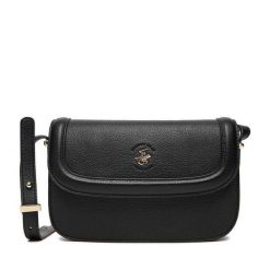 Torebka Beverly Hills Polo Club. Czarne listonoszki damskie Beverly Hills Polo Club, bez wzorów, bez dodatków. Za 159.99 zł.