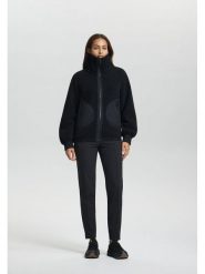 LUHTA Kurtka polarowa "Iskoinen" w kolorze czarnym rozmiar: L. Czarne kurtki damskie Luhta, l, bez wzorów, z polaru, bez kaptura. Za 274.10 zł.