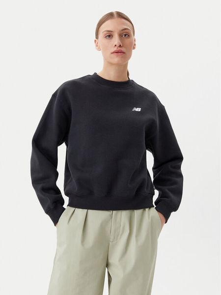 New Balance Bluza WT51949 Czarny Oversize. Czarne bluzy damskie New Balance, l, bez wzorów, z syntetyku, bez kaptura. Za 149.99 zł.