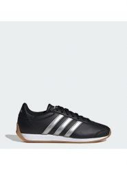 Adidas Sneakersy Runvista HQ2326 Czarny. Czarne obuwie sportowe damskie Adidas, ze skóry, bez zapięcia. Za 259.99 zł.