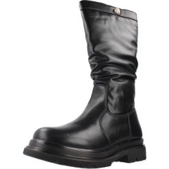 Buty ASSO AG17632 Czarny. Czarne obuwie trekkingowe damskie Asso, z syntetyku, bez zapięcia. Za 253.64 zł.