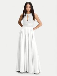 Hey Kyla Sukienka wieczorowa 5AI053HK Biały Regular Fit. Białe sukienki damskie Hey Kyla, bez wzorów, z syntetyku, wizytowe, bez ramiączek. Za 1,019.00 zł.