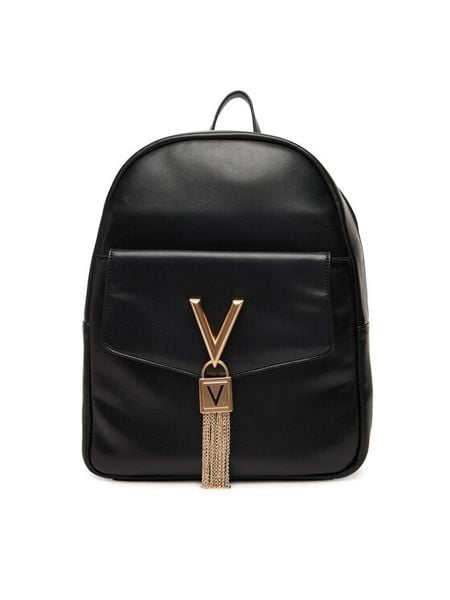 Valentino Plecak Stella VBS9AK20 Czarny. Czarne plecaki Valentino, bez wzorów, ze skóry. Za 439.99 zł.