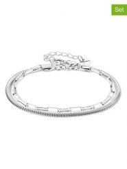 Tamaris Bransoletki (2 szt.) rozmiar: onesize. Szare bransoletki damskie Tamaris, ze stali. Za 69.99 zł.