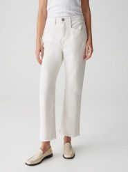 OPUS Dżinsy "Lani" - Regular fit - w kolorze białym rozmiar: 42/L26. Białe jeansy damskie Opus, z podwyższonym stanem. Za 173.99 zł.