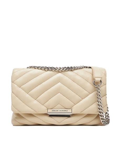 Armani Exchange Torebka 949122 4R742 U1092 Beżowy. Brązowe listonoszki damskie Armani Exchange, bez wzorów, ze skóry, bez dodatków. Za 689.99 zł.