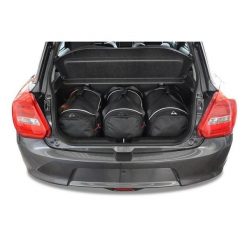 Torby Do Bagażnika Suzuki Swift 2017-2024 3Szt Kjust. Czarne torby podróżne KJUST, bez wzorów. Za 729.00 zł.