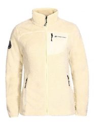 Alpine Pro Kurtka polarowa "Ferada" w kolorze kremowym rozmiar: M/L. Brązowe kurtki damskie Alpine Pro, l, z materiału, bez kołnierzyka. Za 149.31 zł.