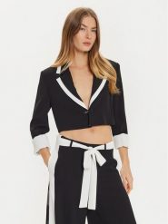 Imperial Marynarka JAQ7IJX Czarny Relaxed Fit. Czarne marynarki i żakiety damskie Imperial, xl, bez wzorów, z syntetyku. Za 289.99 zł.