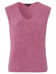 More & More Bezrękawnik w kolorze różowym rozmiar: 42. Różowe swetry klasyczne damskie More & More, ze splotem, bez kołnierzyka. Za 91.56 zł.