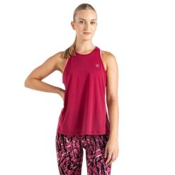 T-shirt bez rękawów Damski Gravitate Top. Czerwone koszulki sportowe damskie Dare 2b, m, bez wzorów, bez ramiączek. Za 46.99 zł.