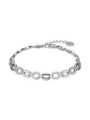 Luxenter Srebrna bransoletka z cyrkoniami rozmiar: onesize. Szare bransoletki damskie Luxenter, srebrne. Za 130.99 zł.