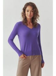 TATUUM Wełniany sweter "Roni" w kolorze fioletowym rozmiar: XL. Różowe swetry klasyczne damskie TATUUM, xl, z wełny, bez kołnierzyka. Za 218.57 zł.