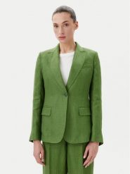 Weekend Max Mara Marynarka Nalut 2515041012 Zielony Regular Fit. Zielone marynarki i żakiety damskie Weekend Max Mara, bez wzorów, ze lnu. Za 1,129.00 zł.