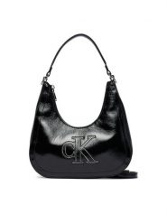 Calvin Klein Torebka LV04F3898G Czarny. Czarne torebki klasyczne damskie Calvin Klein, ze skóry, bez dodatków. Za 409.99 zł.