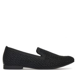 Lordsy Gabor. Czarne półbuty damskie Gabor, bez wzorów, bez obcasa, bez zapięcia. Za 349.99 zł.
