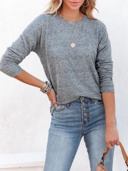LA Angels Sweter w kolorze szarym rozmiar: XL. Szare swetry klasyczne damskie LA Angels, xl, bez kołnierzyka. Za 135.95 zł.
