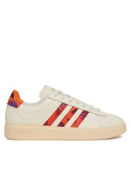 Adidas Sneakersy Grand Court 2.0 JS2885 Beżowy. Brązowe obuwie sportowe damskie Adidas, ze skóry, bez zapięcia. W wyprzedaży za 259.99 zł.