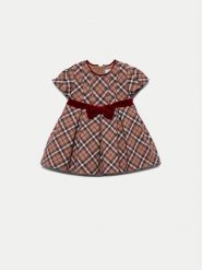 Abel & Lula Sukienka codzienna 5514 Beżowy Regular Fit. Brązowe sukienki dziewczęce Abel & Lula, bez wzorów, z syntetyku, bez ramiączek, proste. Za 149.99 zł.