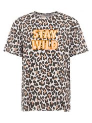 Zwillingsherz Koszulka "Stay Wild" ze wzorem rozmiar: M. Bluzki damskie Zwillingsherz, m, bez wzorów, bez kołnierzyka, bez ramiączek. Za 82.99 zł.