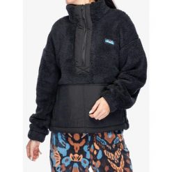 Bluza polarowa damska Kavu Rockhaven. Czarne bluzy damskie KAVU, m, bez wzorów, z polaru, bez kaptura. Za 293.99 zł.