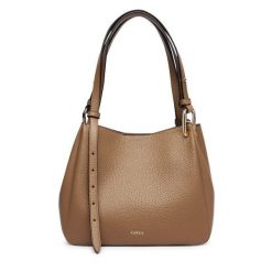 Torebka Furla. Brązowe torebki klasyczne damskie Furla, bez dodatków. Za 1,709.00 zł.
