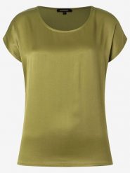 More & More Koszulka w kolorze oliwkowym rozmiar: 36. Zielone bluzki damskie More & More, bez wzorów, z wiskozy, bez kołnierzyka, bez ramiączek. Za 56.99 zł.