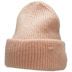 Czapka damska 4F. Czerwone czapki damskie 4F, na zimę, bez wzorów, z materiału. Za 47.99 zł.