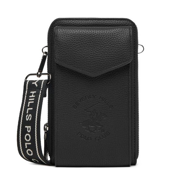 Torebka Beverly Hills Polo Club. Czarne listonoszki damskie Beverly Hills Polo Club, bez wzorów, bez dodatków. Za 79.99 zł.